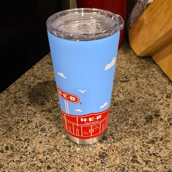 NWT H-E-B Brand Shop Collectible Kodi Store Front Tumbler 22 Oz - Picture 1 of 11